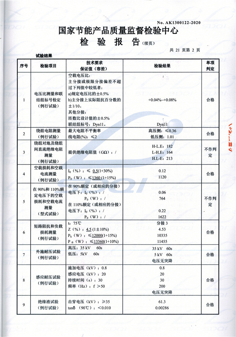 高低压试验报告-S11-1250洛隆洛隆洛隆油浸式变压器-2.jpg